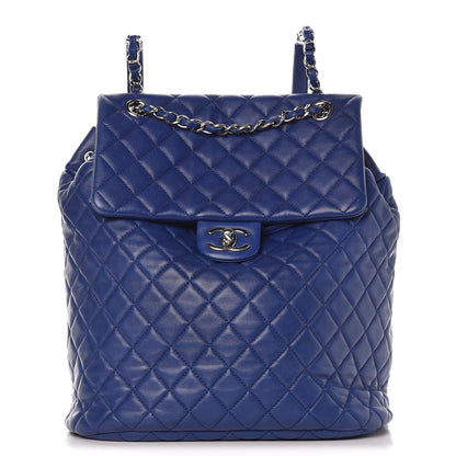 Chanel Lambskin Quilted Large Urban Spirit Backpack Blue 1 of 7