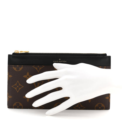 Louis Vuitton Monogram Slim Purse Black 2 of 7
