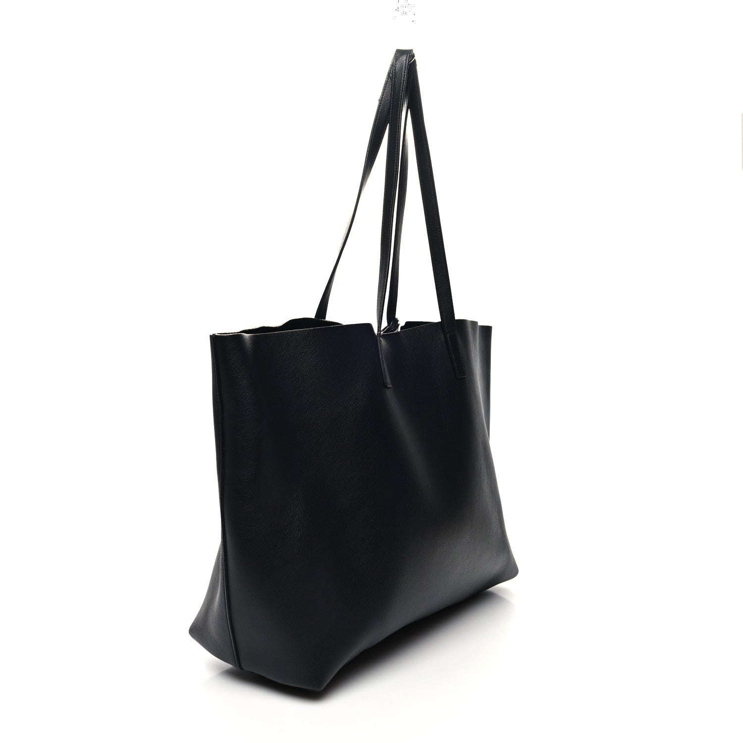 Saint Laurent Calfskin Large Shopping Tote Black 4 of 17
