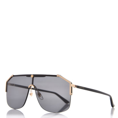 Gucci Metal Rimless Square Sunglasses GG0291S Black Gold 1 of 6