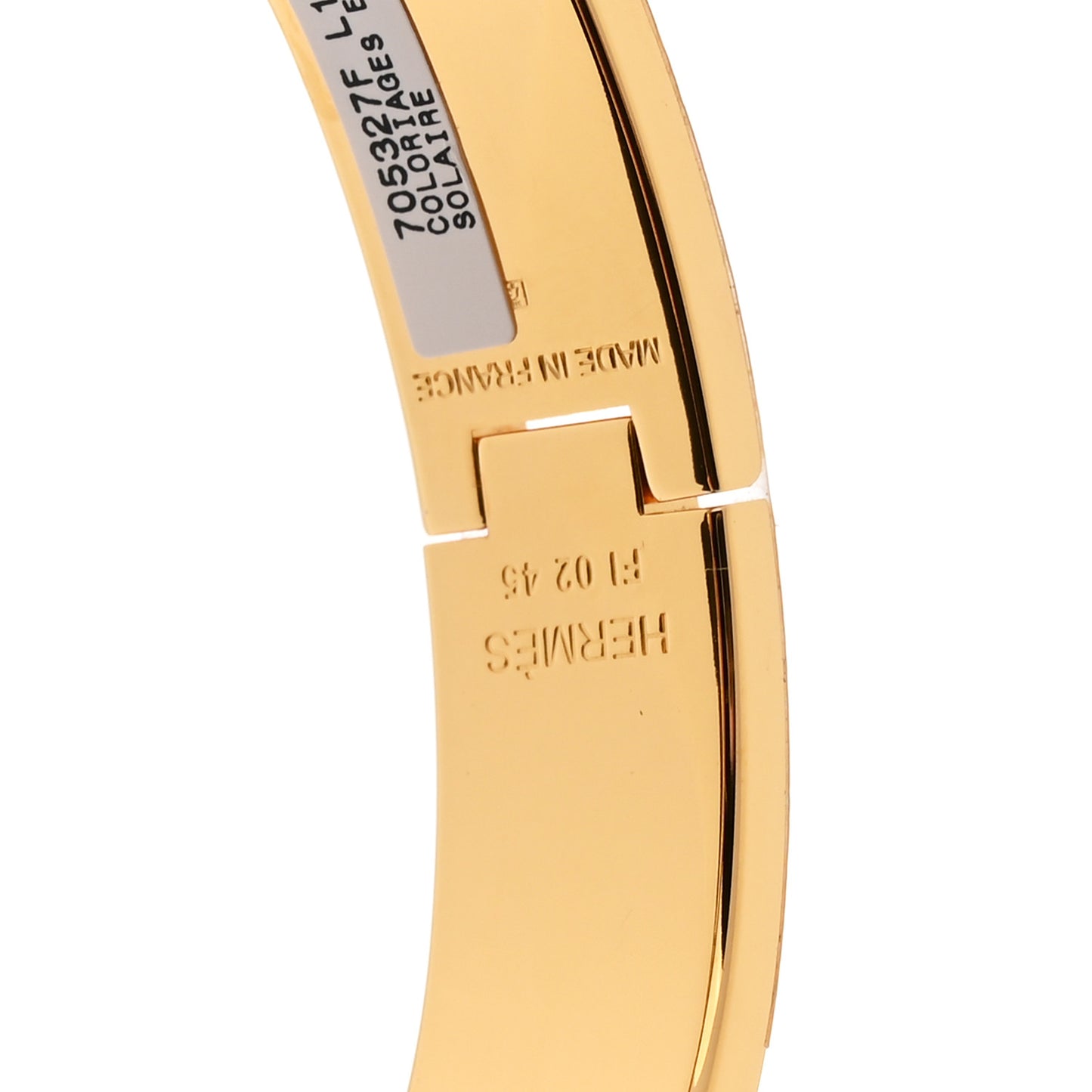Enamel Printed Narrow Coloriages et Tenues de Jour Clic Clac H Bracelet PM Solaire