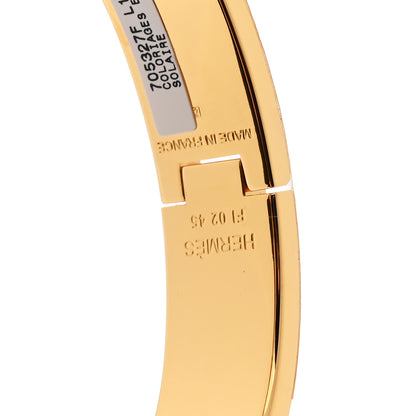 Hermes Enamel Printed Narrow Coloriages et Tenues de Jour Clic Clac H Bracelet PM Solaire 4 of 5