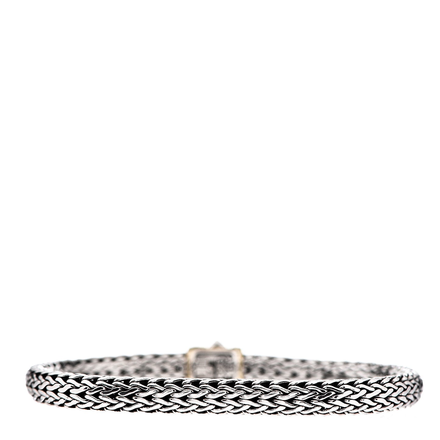 Sterling Silver 18K Yellow Gold 6.5mm Classic Chain Bracelet