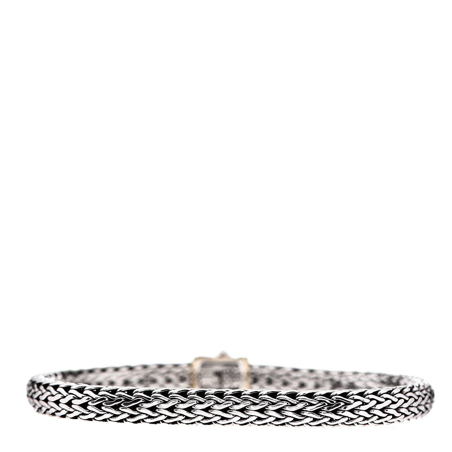 John Hardy Sterling Silver 18K Yellow Gold 6.5mm Classic Chain Bracelet 2 of 3