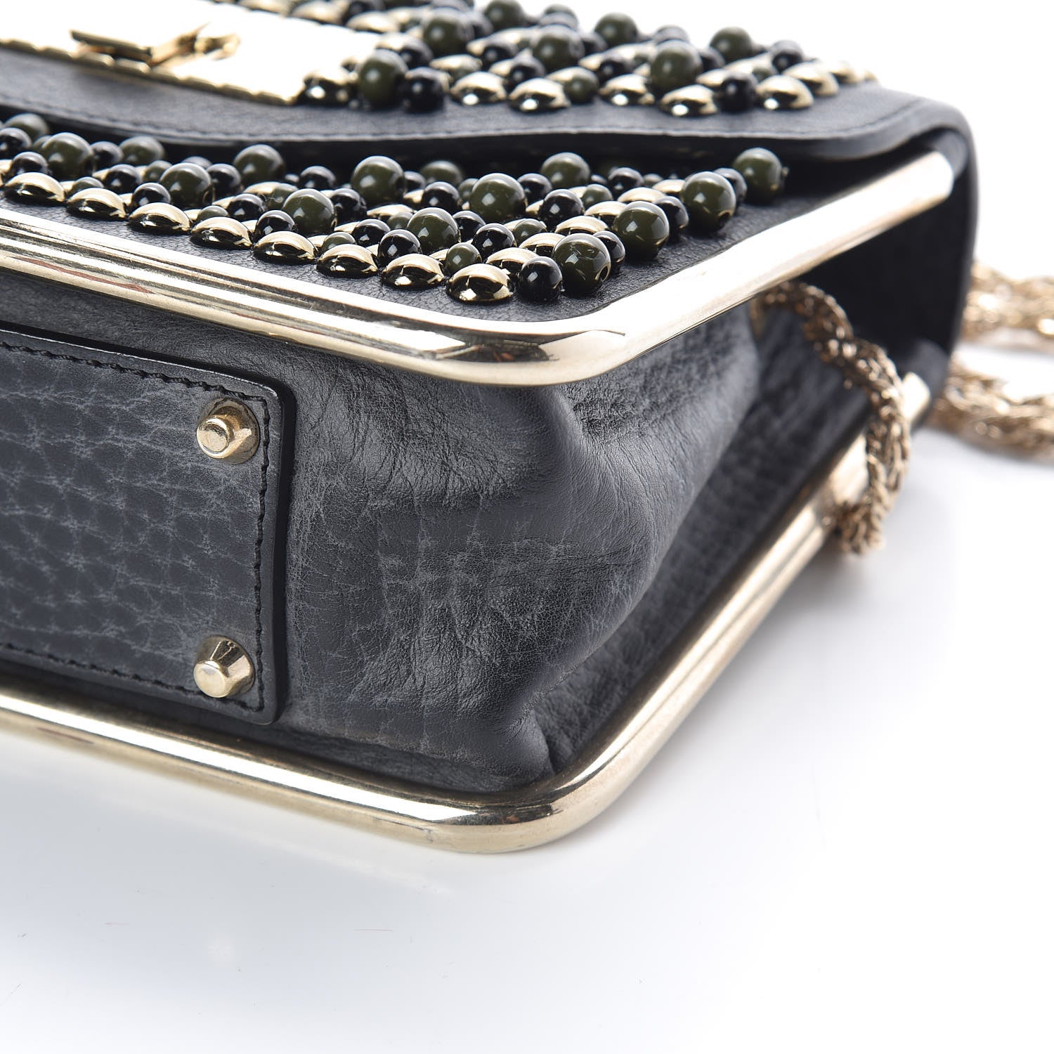Chloe Beaded Small Sally Flap Bag Black 8 of 8