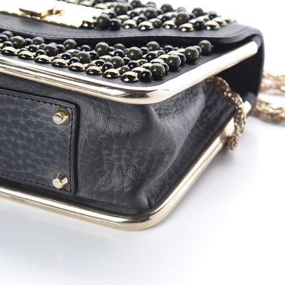 Chloe Beaded Small Sally Flap Bag Black 8 of 8