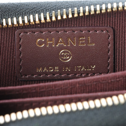 Chanel Caviar Quilted Zip Coin Purse Black 6 of 7
