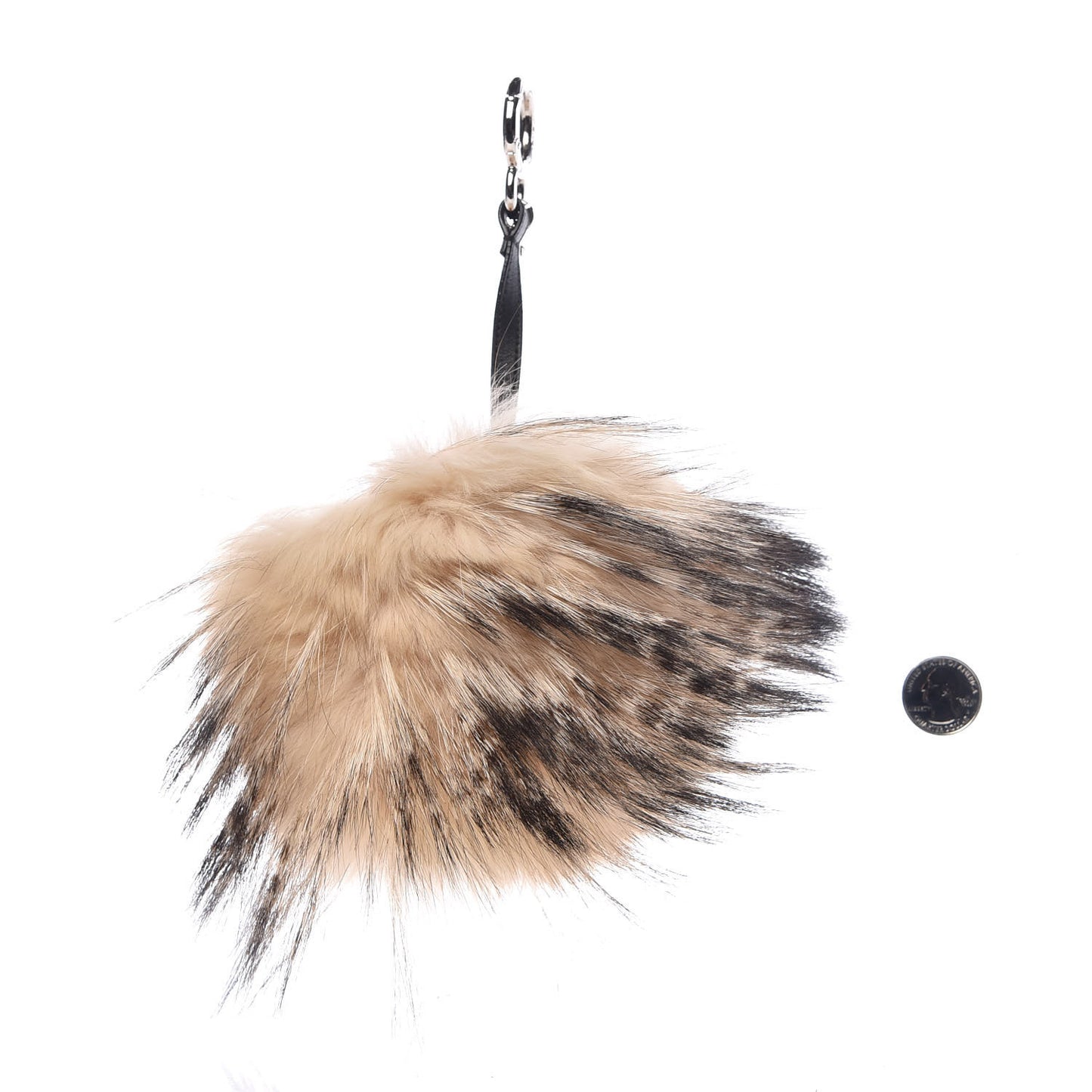 Mink Fox Rabbit Fur Vitello Flamingo Kurioso Monster Bag Bug Charm Beige Multicolor Black