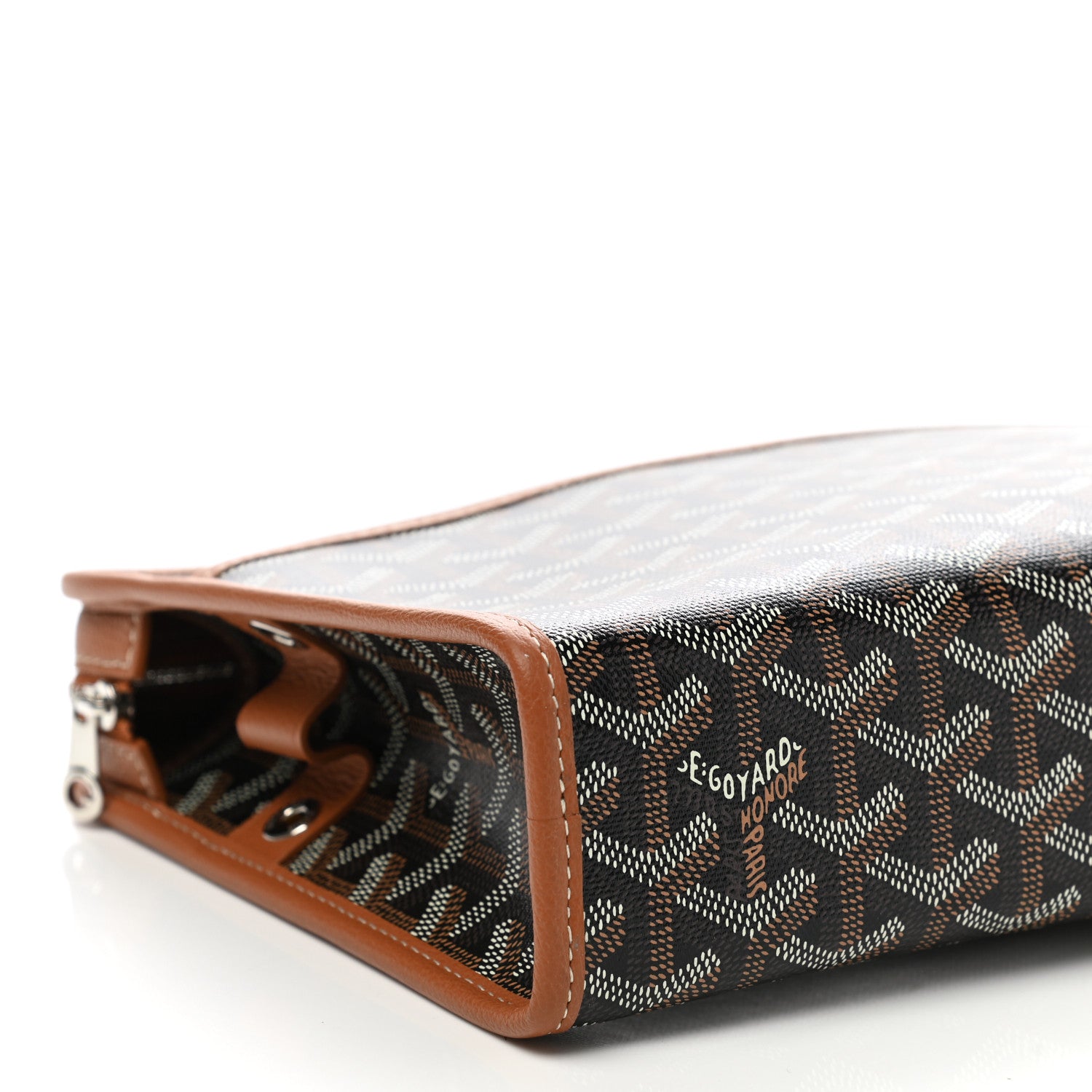 Goyard Goyardine Jouvence MM Toiletry Pouch Black Gold 7 of 9