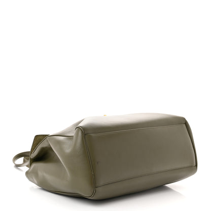 Celine Calfskin Large Soft 16 Bag Dark Olive 4 of 14