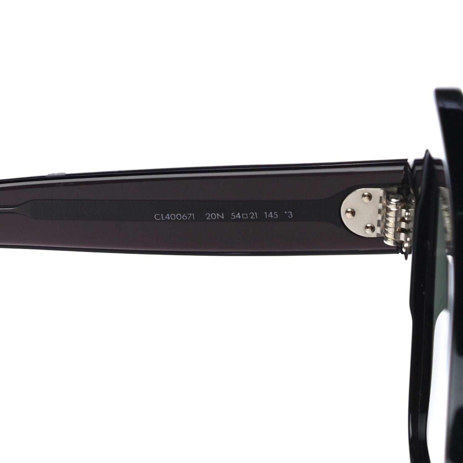 Celine Acetate Butterfly Sunglasses CL 40067I Black 6 of 7