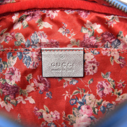 Gucci Laminated Nappa Trapuntata Small Zumi Shoulder Bag Rosso Marine Argento 8 of 10