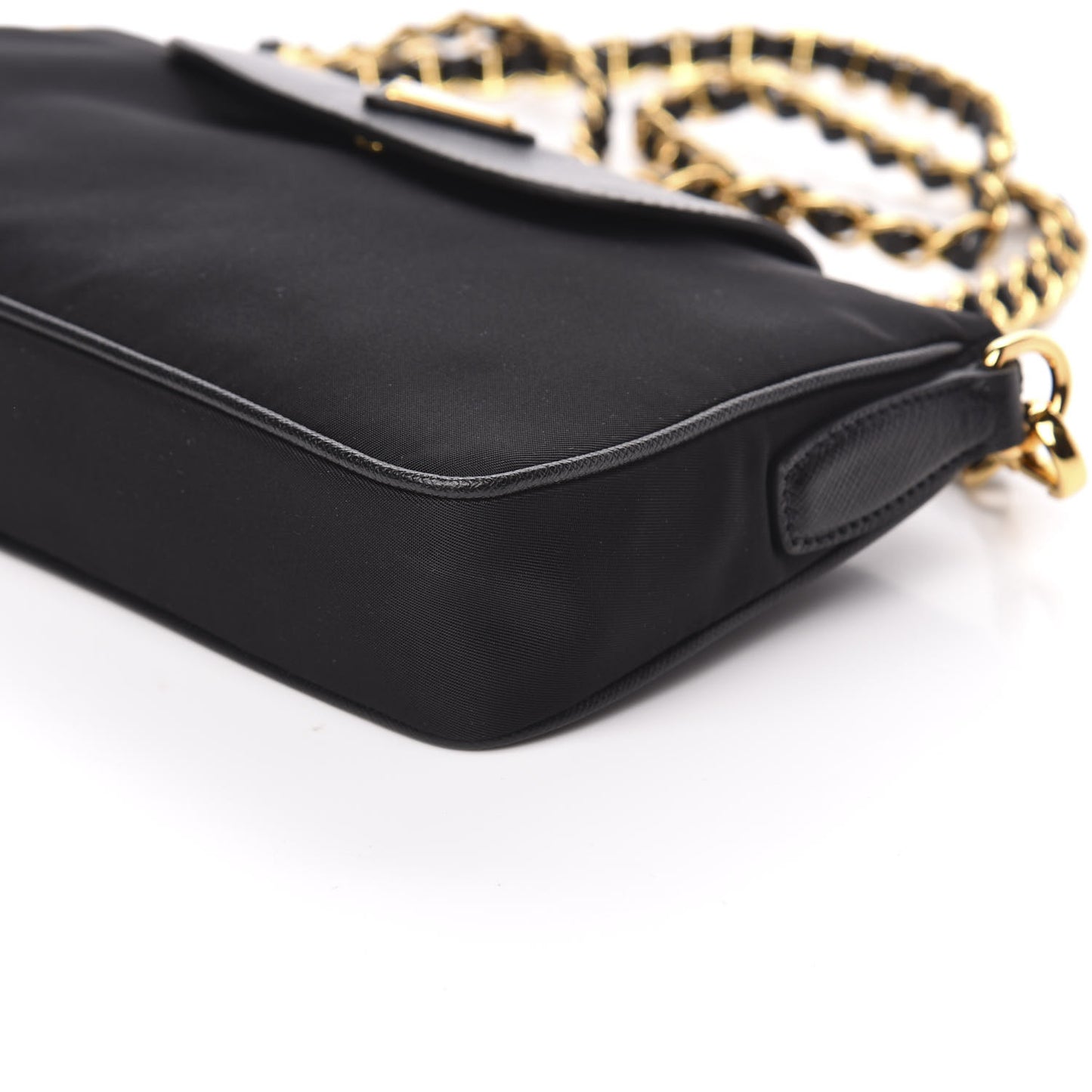 Tessuto Nylon Saffiano Crossbody Bag Black