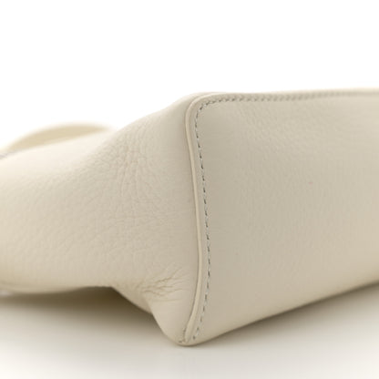 Loro Piana Grained Calfskin L19 Extra Pocket Pouch Whisper White 8 of 10