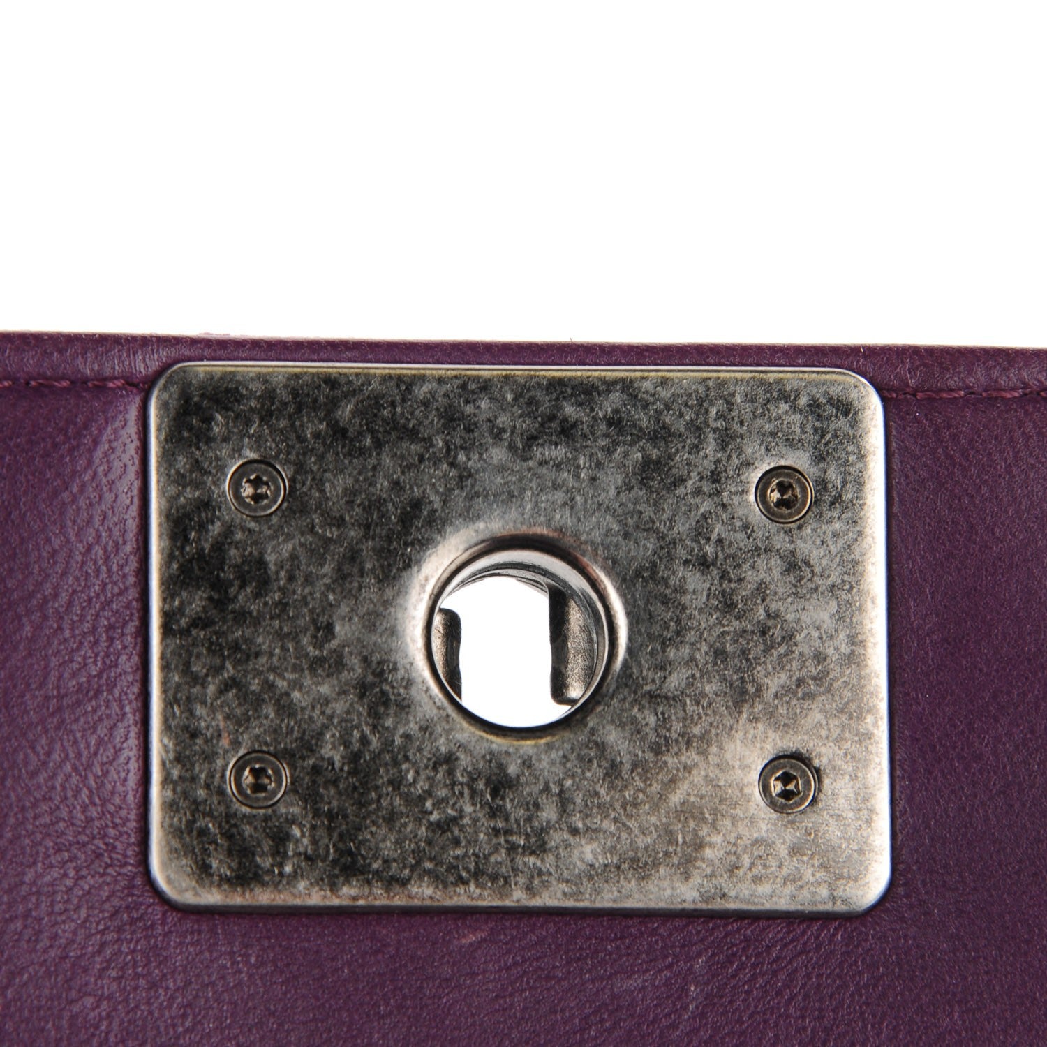 Chanel Velvet Quilted Small Boy Flap Purple 6 of 9