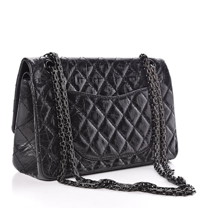 Chanel Aged Calfskin Quilted 2.55 Reissue 225 Flap So Black 3 of 11