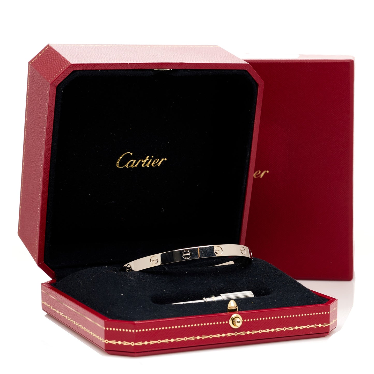 18K White Gold LOVE Bracelet 19