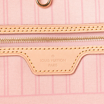 Louis Vuitton Damier Azur Neo Neverfull MM Rose Ballerine 6 of 10