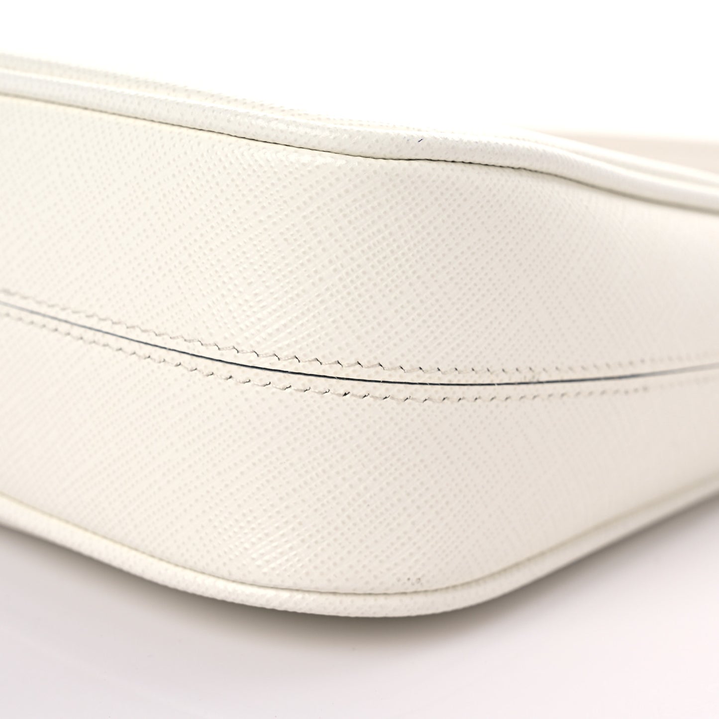 Saffiano Lux Mini Re-Edition Shoulder Bag White