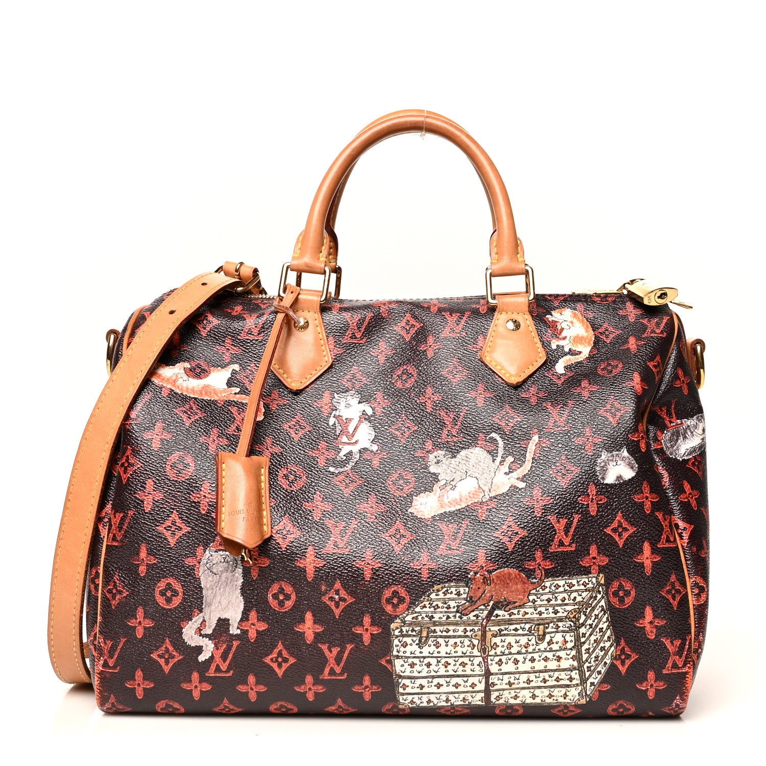 Louis Vuitton Catogram Speedy Bandouliere 30 Marron 1 of 17