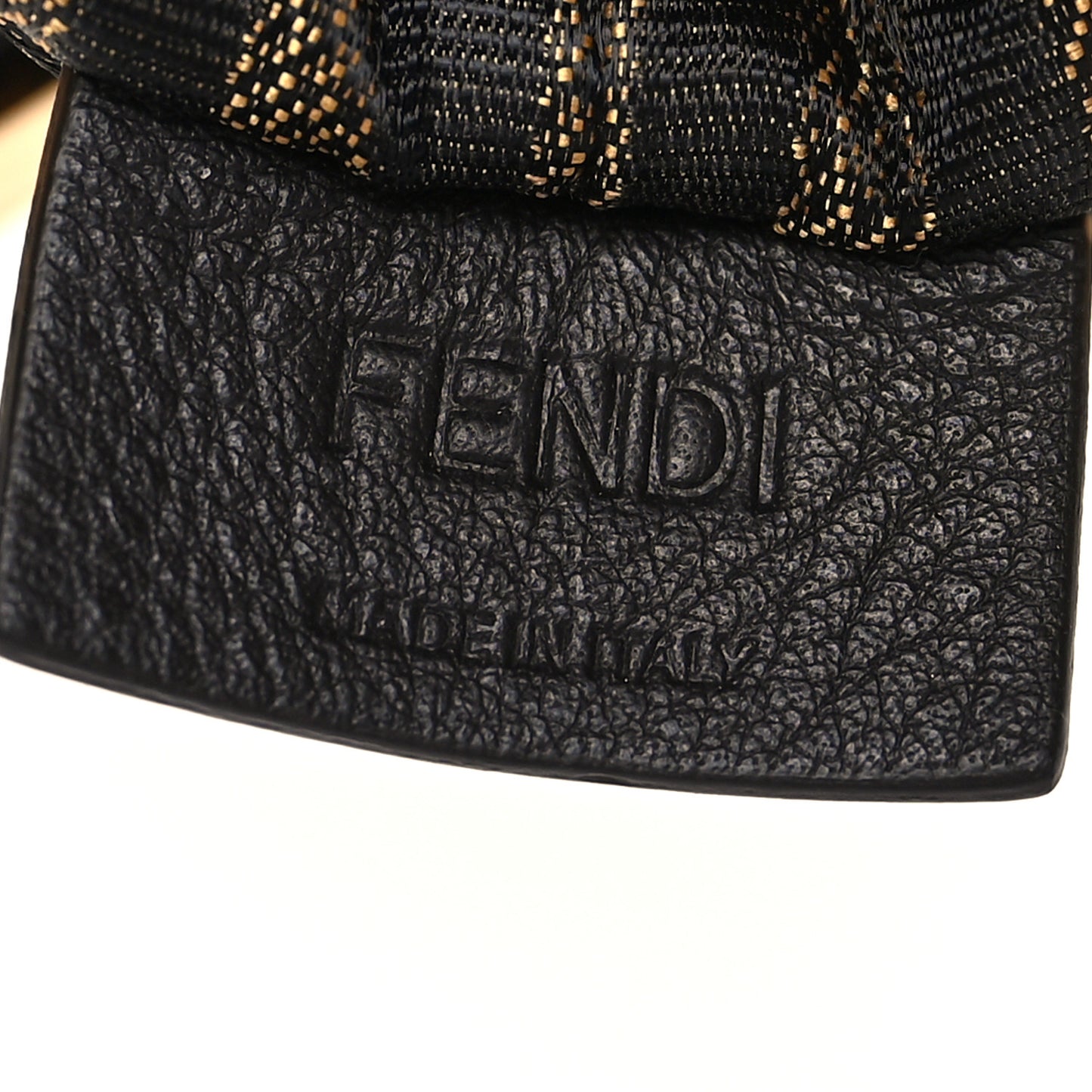 Elaphe Python Printed Nano Fendi First Bag Charm Daisy Roccia