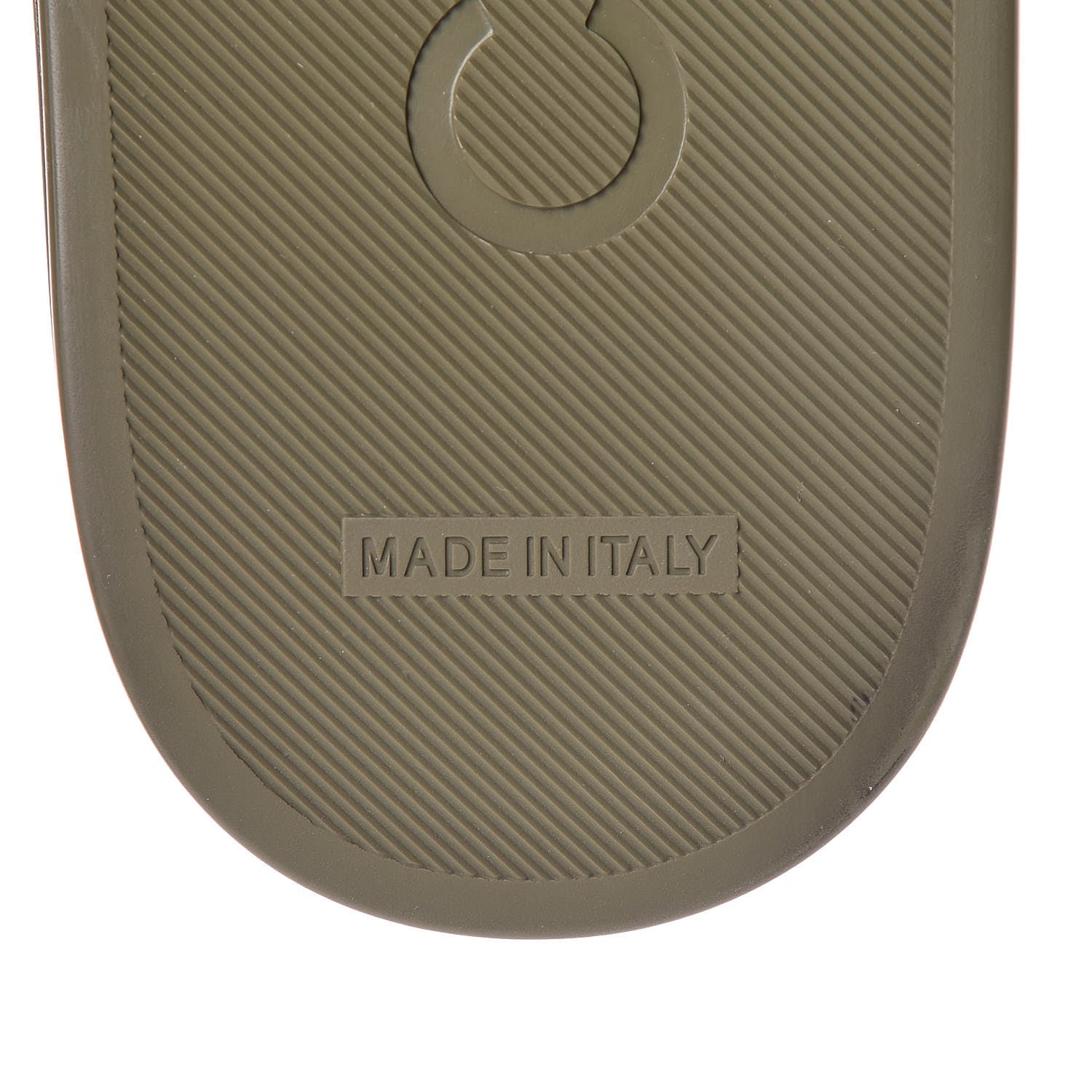 Chanel Canvas Chain Flat Sandals 38 Khaki 7 of 9