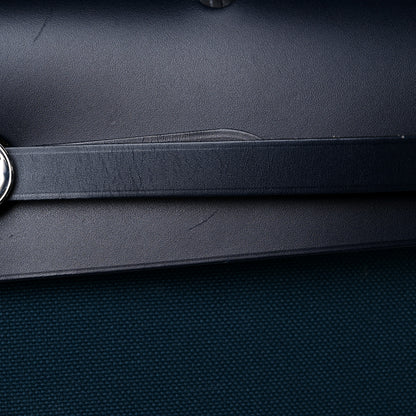 Hermes Toile Vache Hunter Herbag Zip 39 MM Bleu Ocean Bleu Indigo 11 of 15