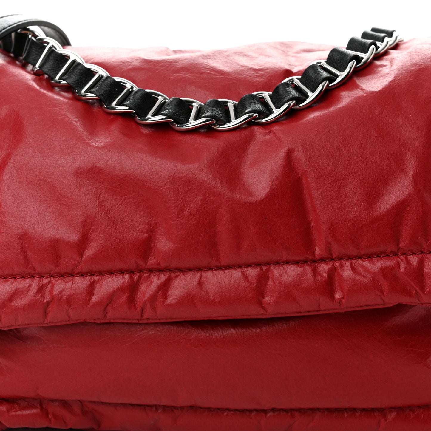 Lambskin The Pillow Bag Cranberry