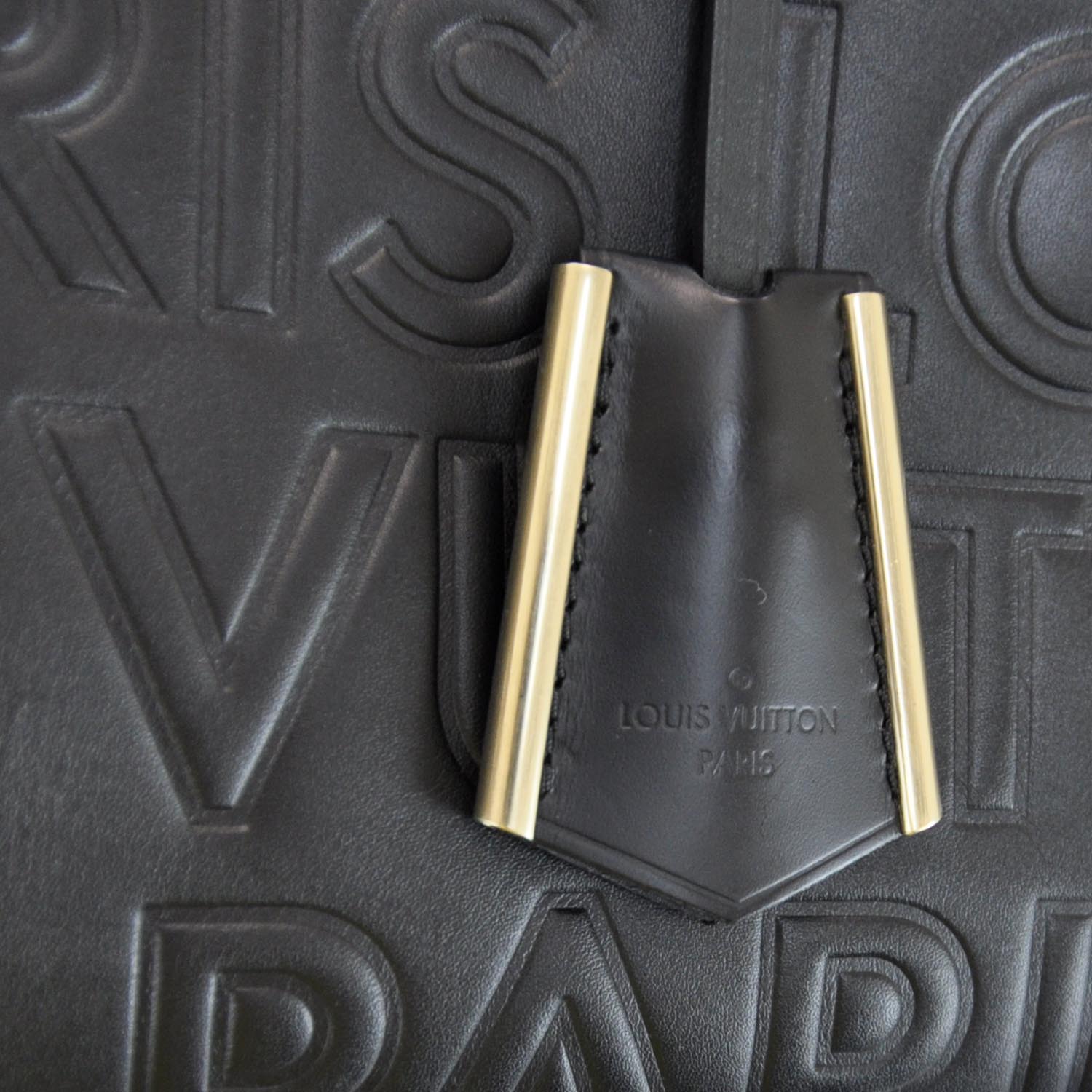 Louis Vuitton Calfskin Embossed Speedy Cube 30 Black 13 of 13