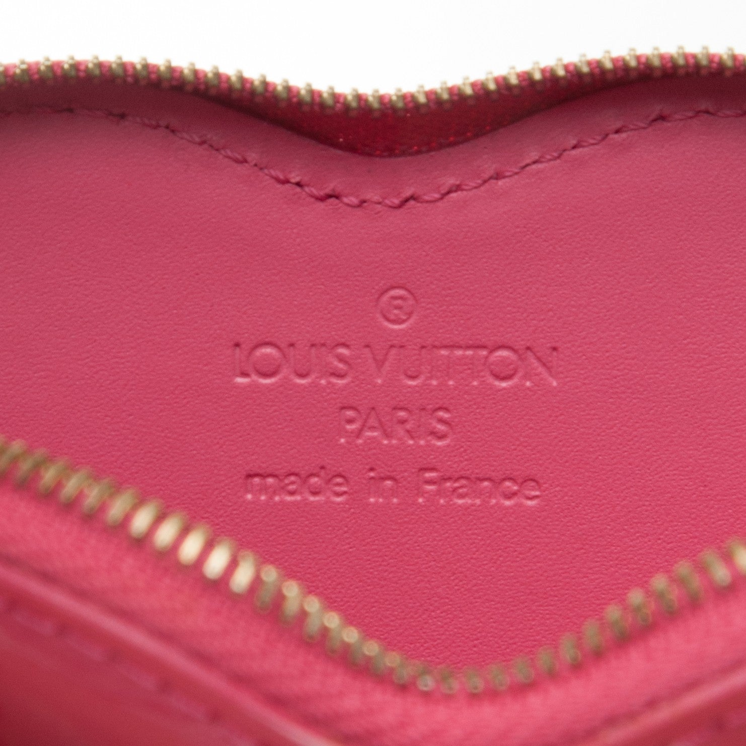 Louis Vuitton Vernis Heart Coin Purse Framboise 5 of 6
