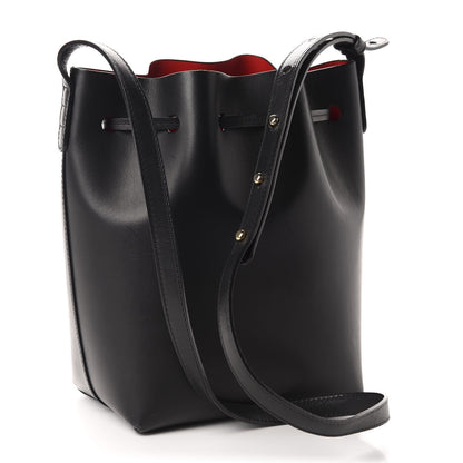 Mansur Gavriel Vegetable Tanned Calfskin Mini Bucket Bag Black Flamma 3 of 12
