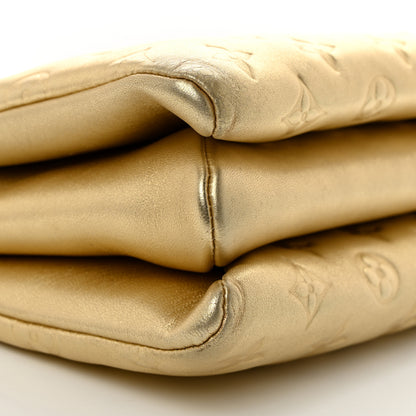 Louis Vuitton Lambskin Embossed Monogram Coussin PM Gold 10 of 11
