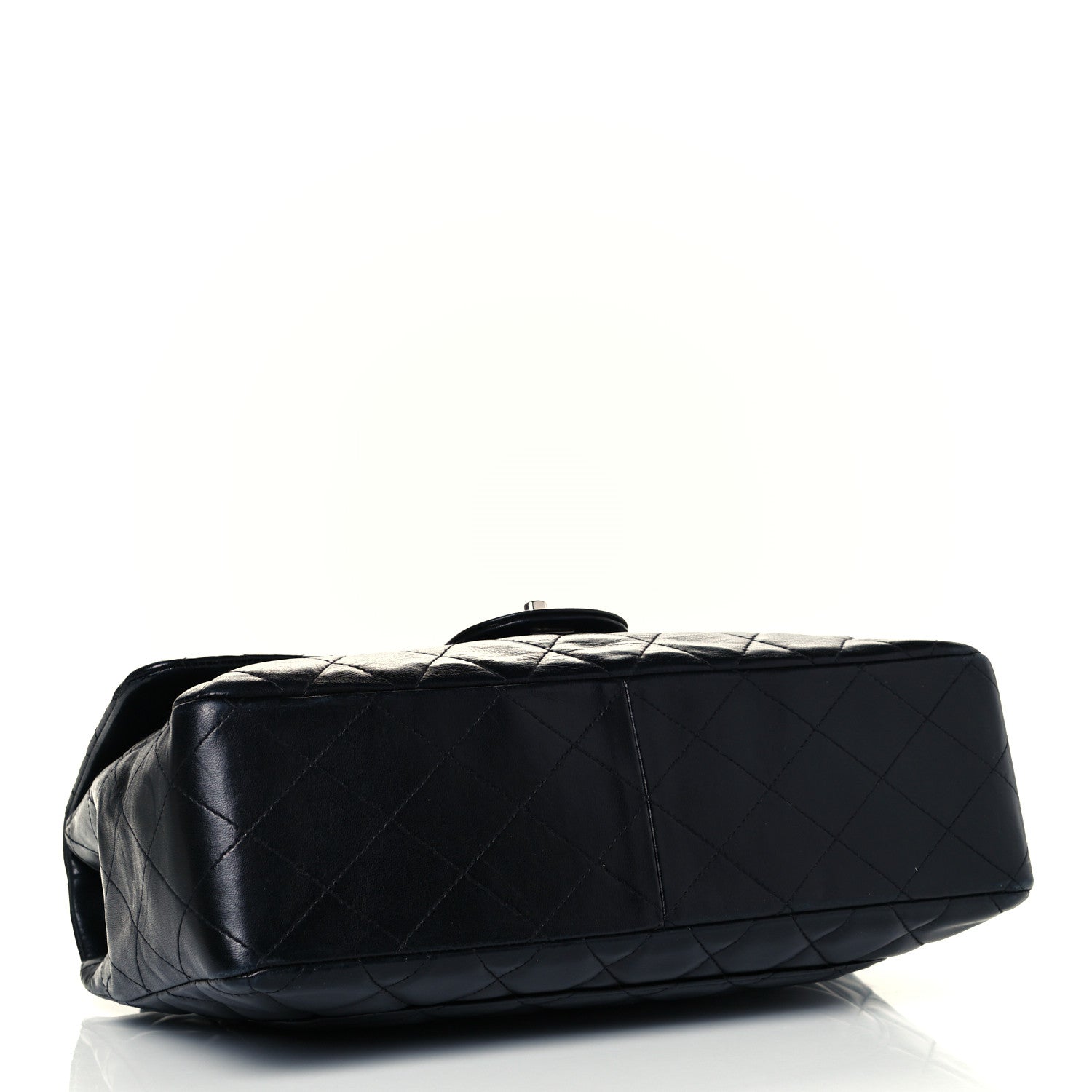 Chanel Lambskin Quilted Jumbo Single Flap Black 3 of 10