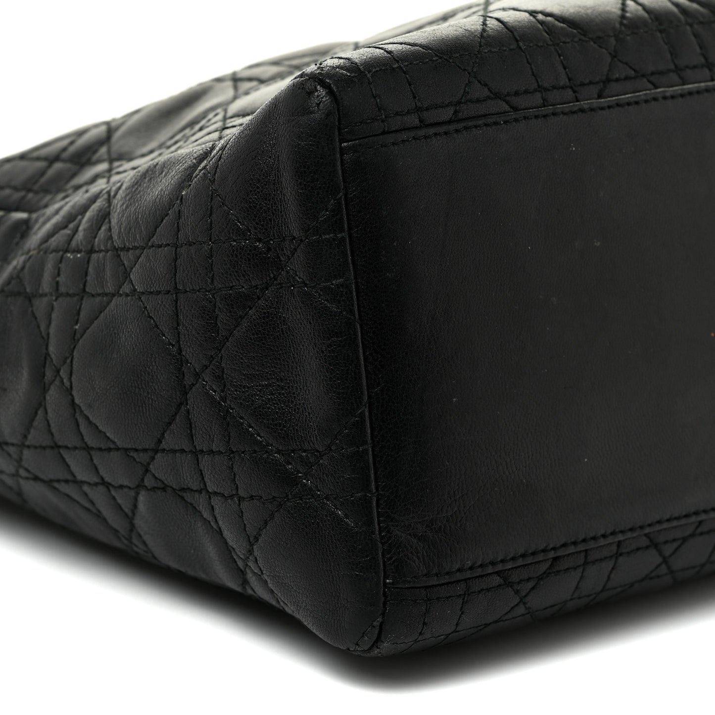 Lambskin Cannage Medium Lady Dior Black