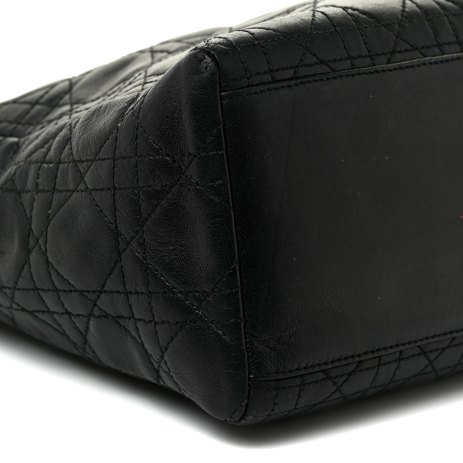 Christian Dior Lambskin Cannage Medium Lady Dior Black 8 of 30