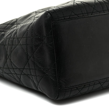 Christian Dior Lambskin Cannage Medium Lady Dior Black 8 of 30