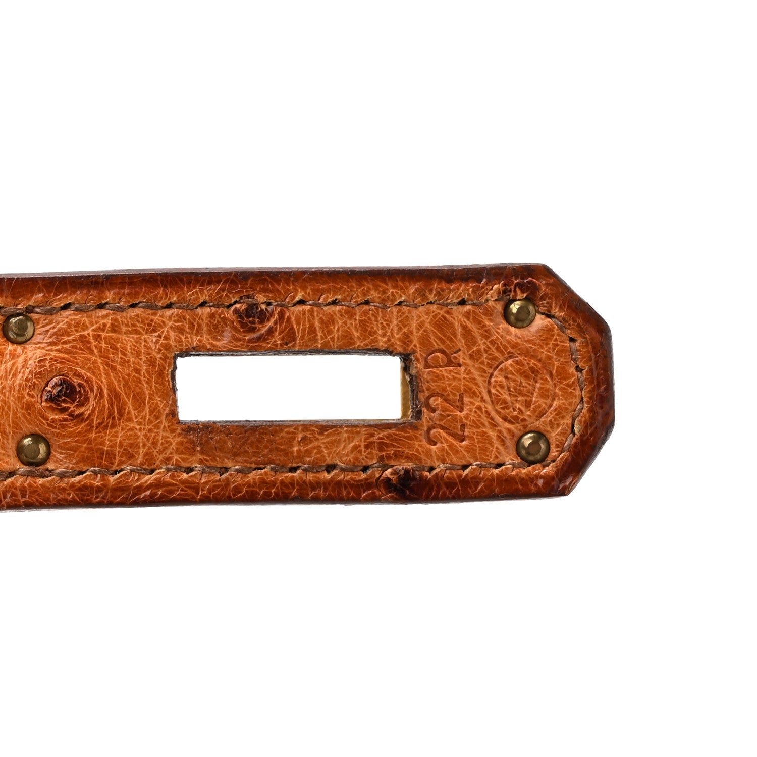 Hermes Ostrich Kelly Sellier 32 Gold 7 of 14