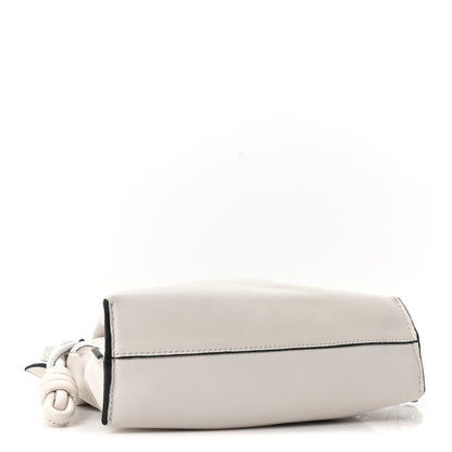 Loewe Calfskin Mini Flamenco Knot Clutch Soft White 3 of 8