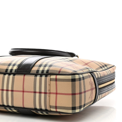 Burberry Haymarket Check Briefcase Black 11 of 12