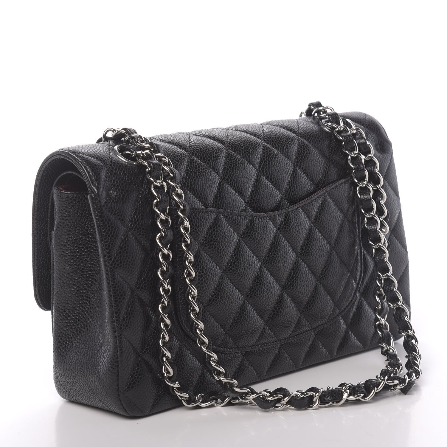 Chanel Caviar Quilted Medium Double Flap Black 3 of 10