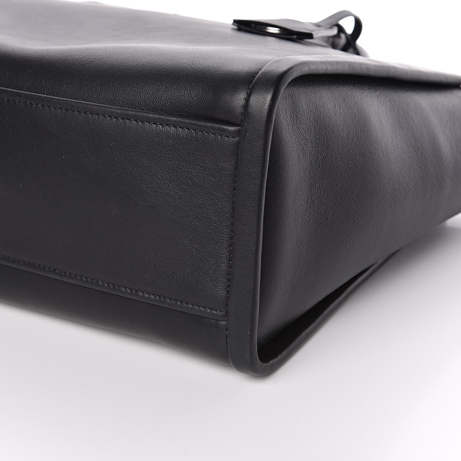 Prada Calfskin Concept Top Handle Bag Black 8 of 9