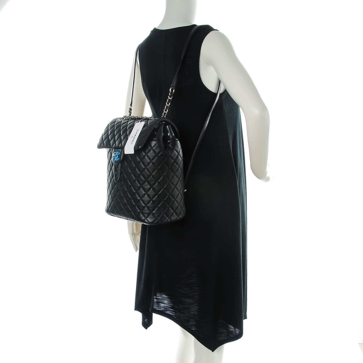 Chanel Lambskin Quilted Large Urban Spirit Backpack Black 2 of 8