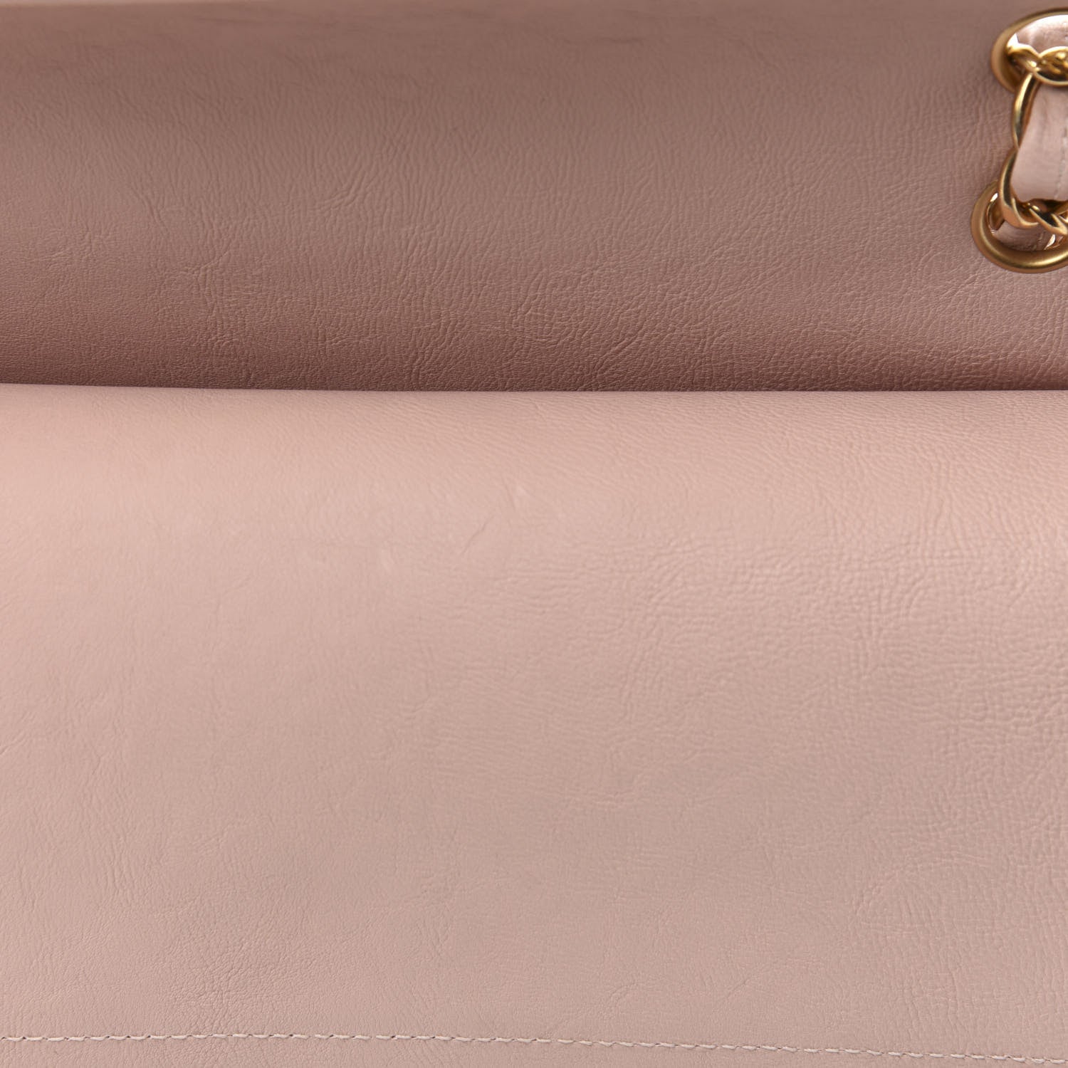 Chanel Calfskin Chevron Quilted Jumbo Double Flap Light Pink 10 of 15