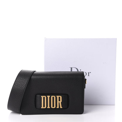 Christian Dior Grained Calfskin Dio(r)evolution Flap Bag Black 12 of 12