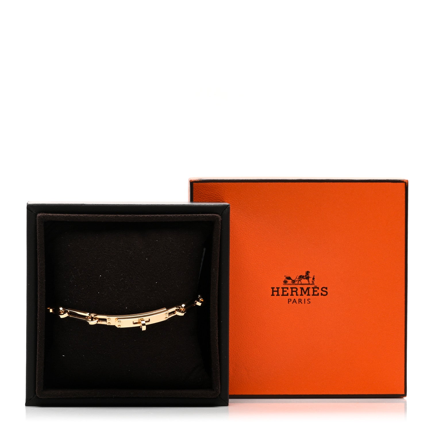 Hermes 18K Yellow Gold PM Kelly Chaine Bracelet ST 4 of 4