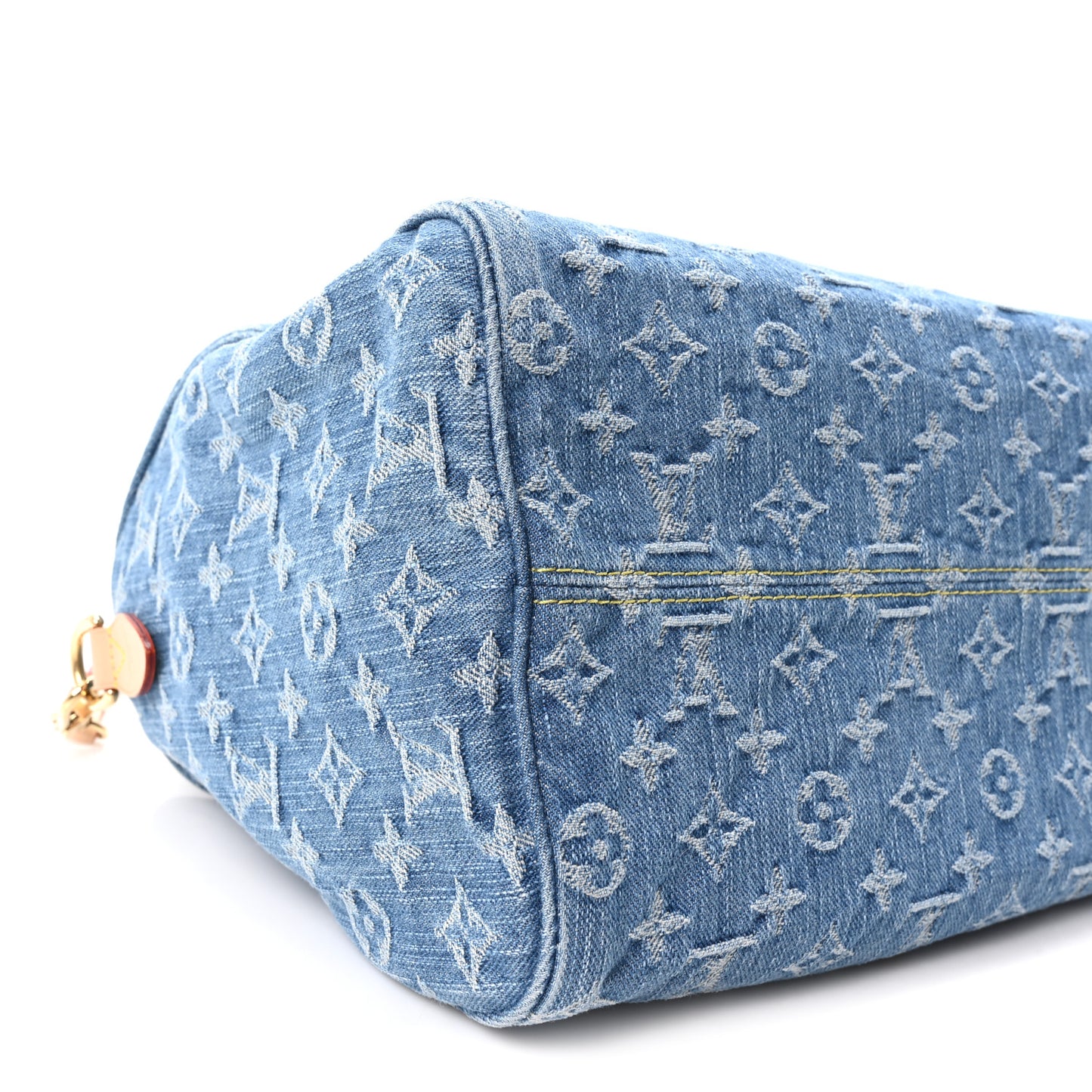 Monogram Denim Speedy Soft 30 Blue