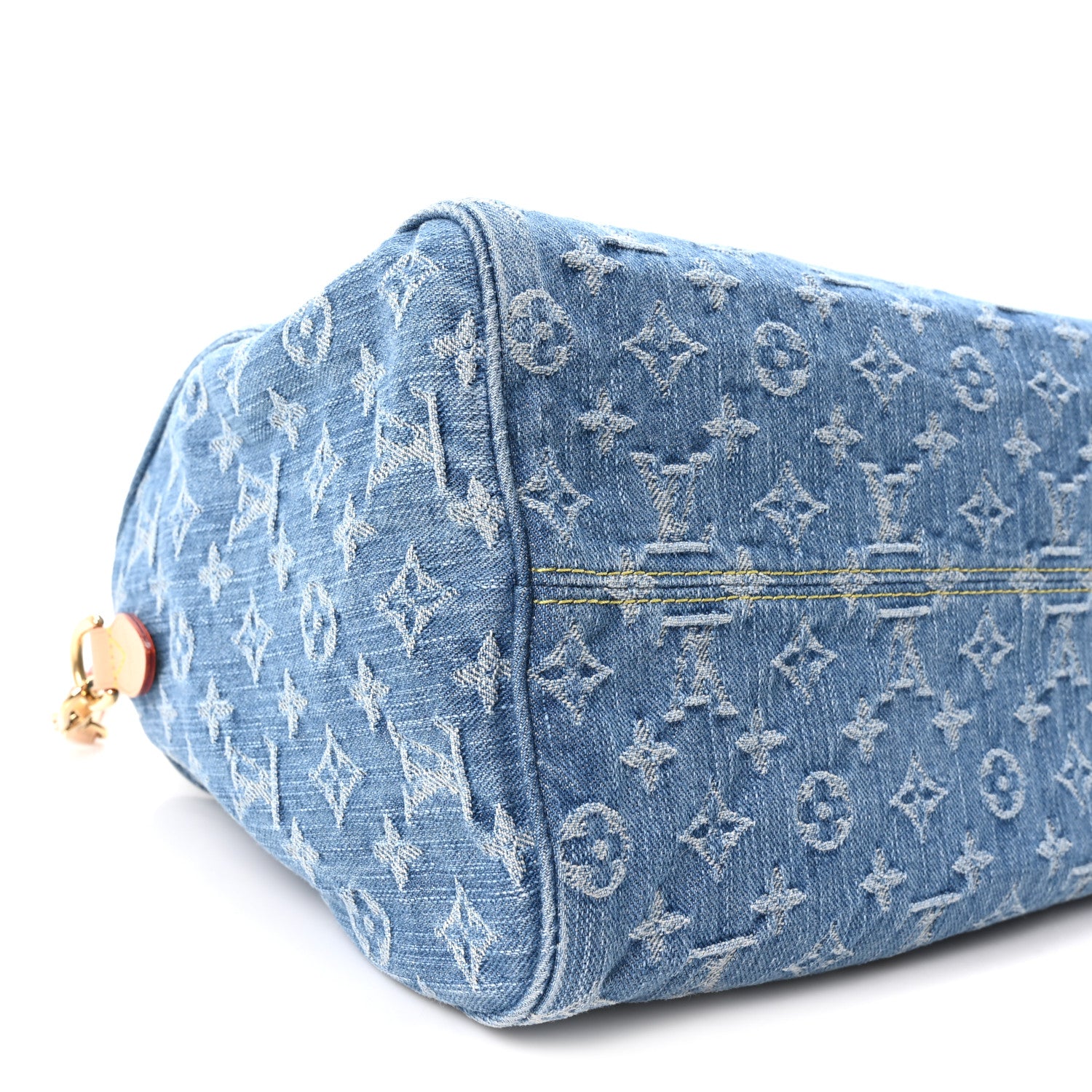 Louis Vuitton Monogram Denim Speedy Soft 30 Blue 9 of 10