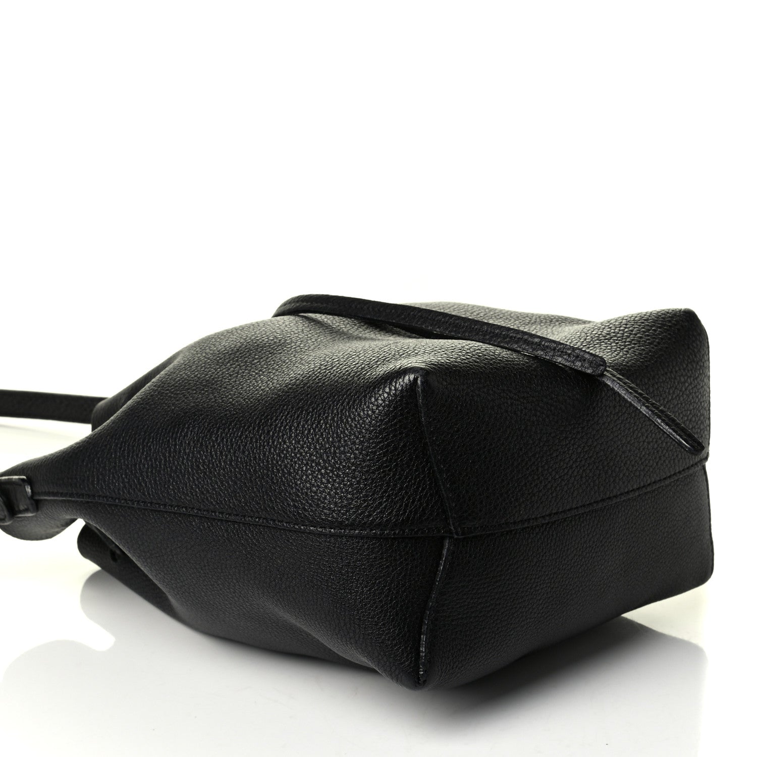 Mansur Gavriel Tumbled Calfskin Mini Bucket Bag Black 3 of 8