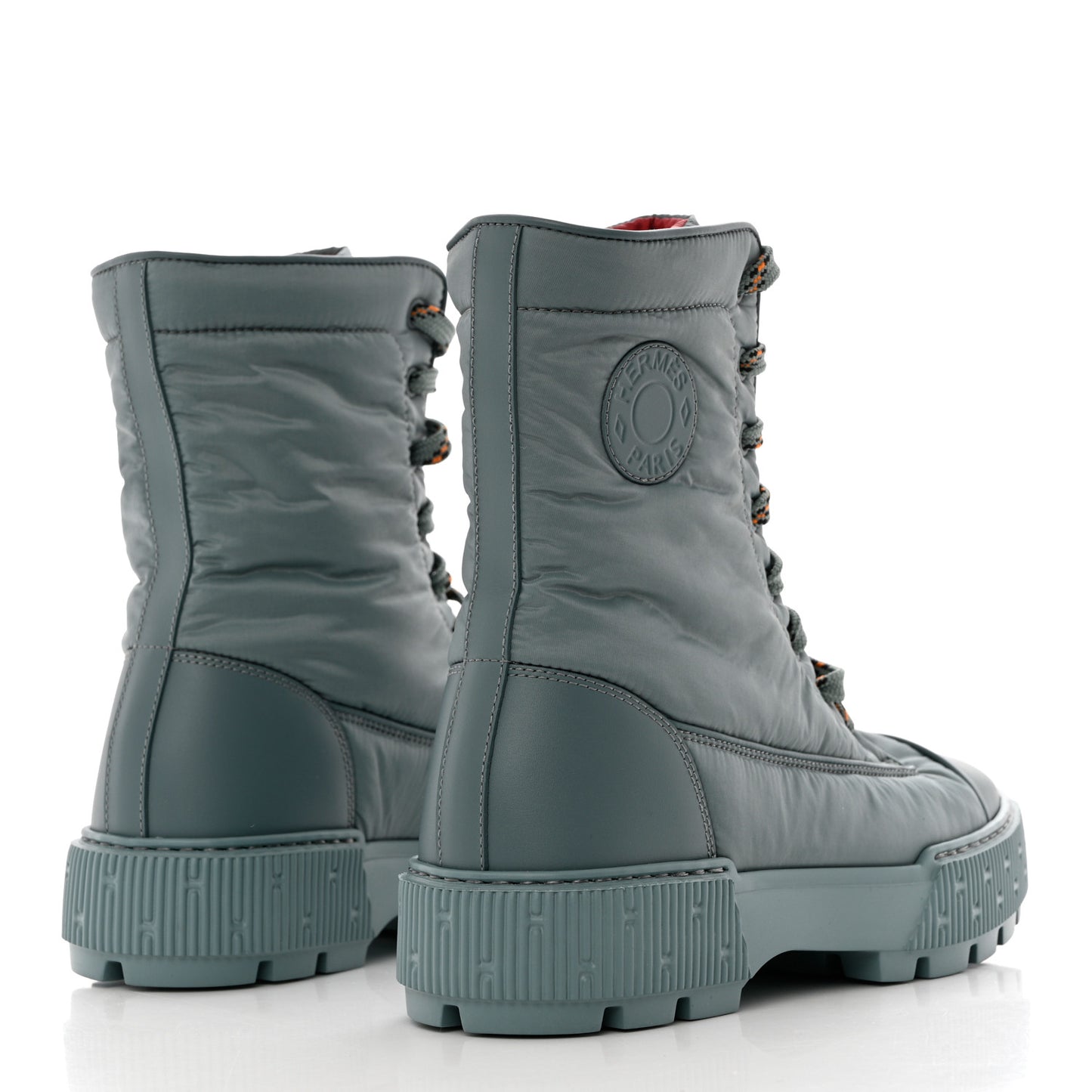 Calfskin Parachute Fresh Ankle Boots 37.5 Bleu Pinede