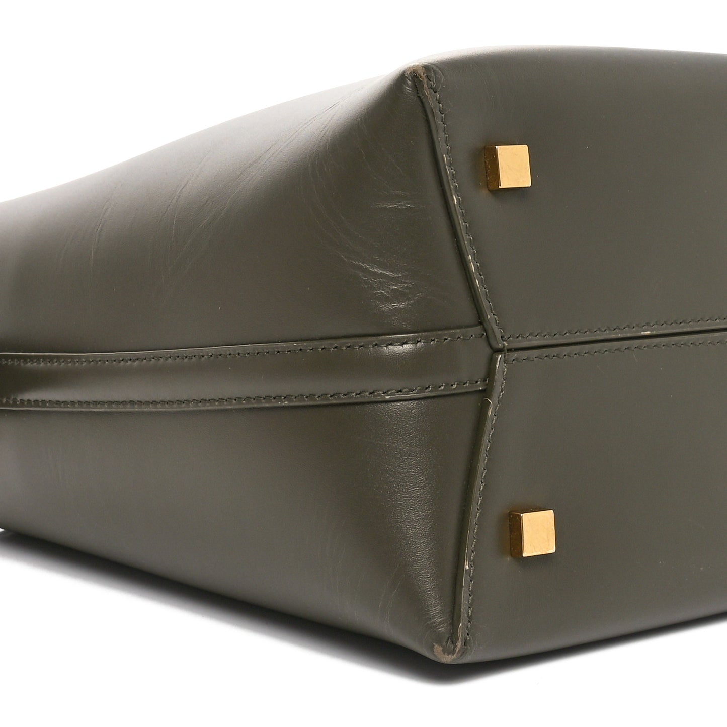 Shiny Calfskin Le 37 Bucket Bag Deep Musk